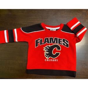 Kids Hockey Jersey Calgary Flames Kids Jersey 12m NHL Flames 12m Jersey